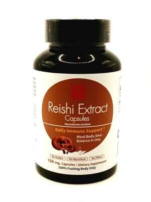 ORGANIC REISHI 150 CAPSULES (GANODERMA LUCIDIUM)